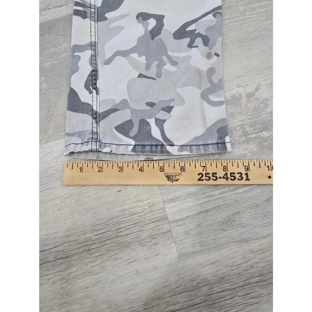 Jordan Craig Men's Camo Jeans 36x32 White Gray Winter Camouflage Streetwear